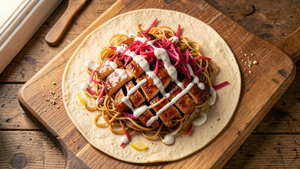 Applebee's Oriental Chicken Wrap Recipe: Crunchy Noodles and Sweet-Spiced Chicken