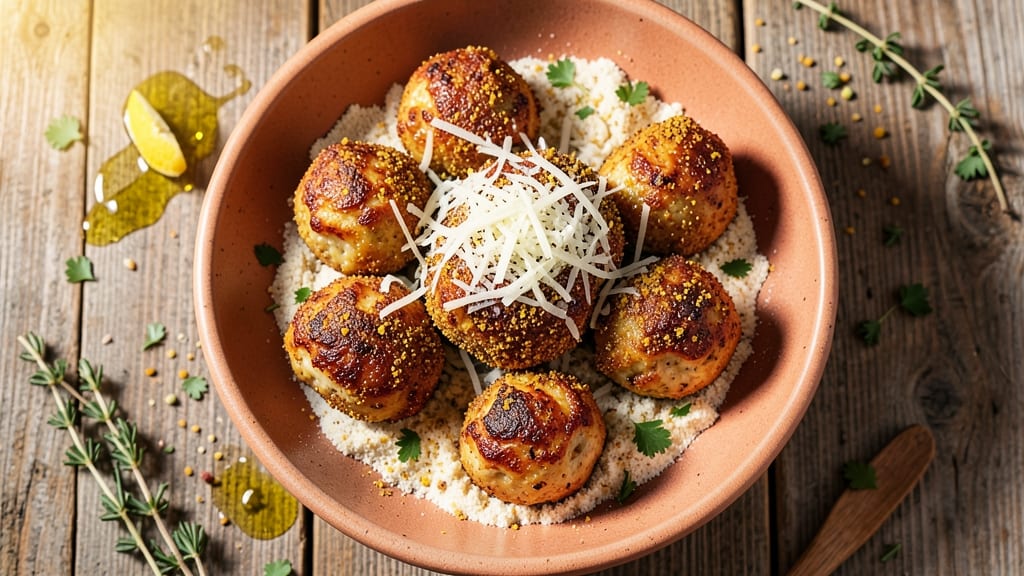 Baked Chicken Balls Recipe: Crispy Cornmeal Crunch With Juicy Centers