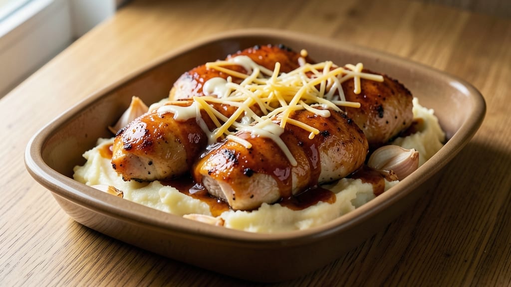 Bang Bang Chicken Bake Recipe: Crunchy Cheese-Crusted Bites with Tangy Creamy Sauce