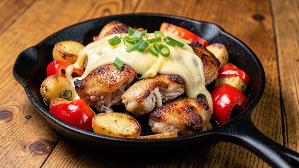 Applebee's Sizzling Chicken Skillet Recipe: Buttermilk-Brined Crispy Edges and Creamy Cheese Rivers