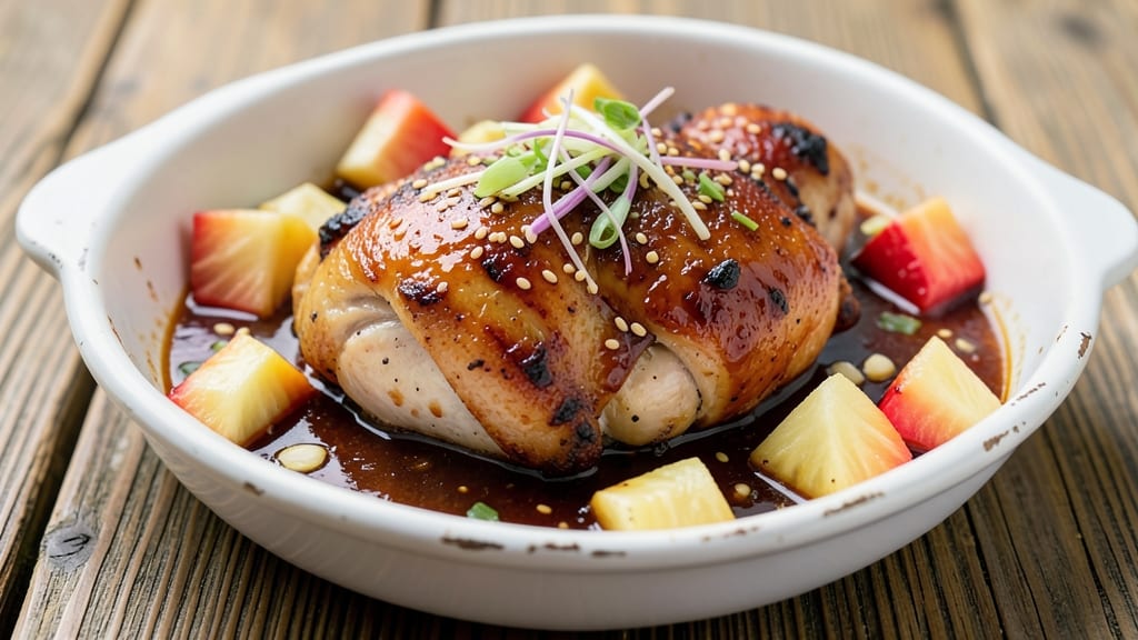 Baked Hawaiian Chicken Thighs Recipe: Pineapple-Teriyaki Glaze for Sticky-Sweet Crisp