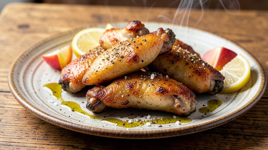 Baked Italian Chicken Wings Recipe: Parmesan-Crusted Crunch With Herbed Marinara Dip