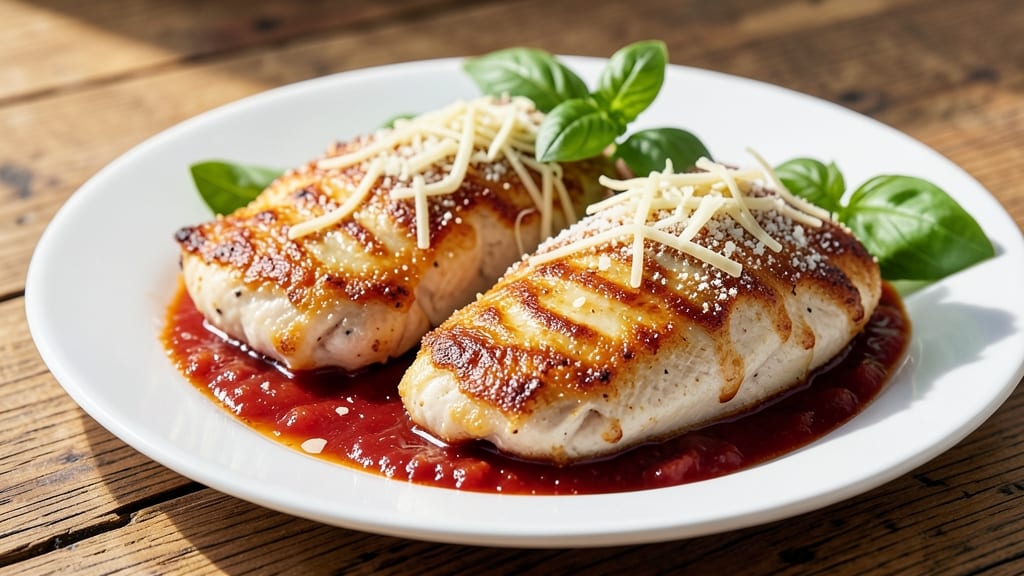 Baked Chicken Parmesan Recipe Without Breadcrumbs: Parmesan Crust Magic Using Egg Wash