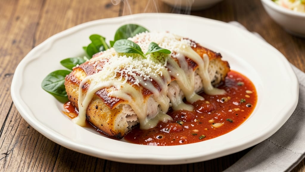 Baked Chicken Parmesan Recipe No Breadcrumbs: Parmesan-Crusted Crispiness With Juicy Centers