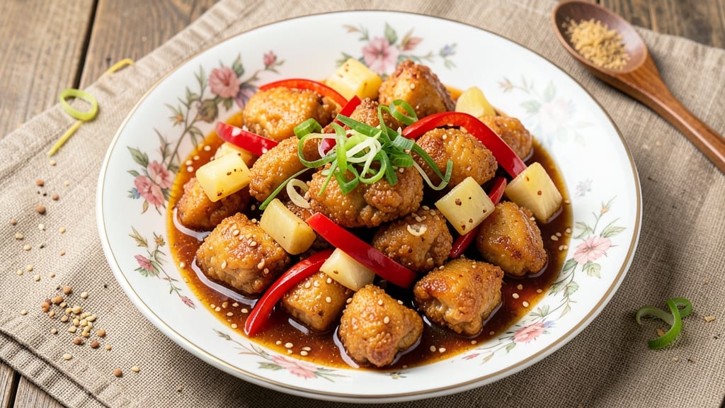 Authentic Chinese Sweet and Sour Chicken Recipe: Crispy Bites in Tangy Pineapple Sauce