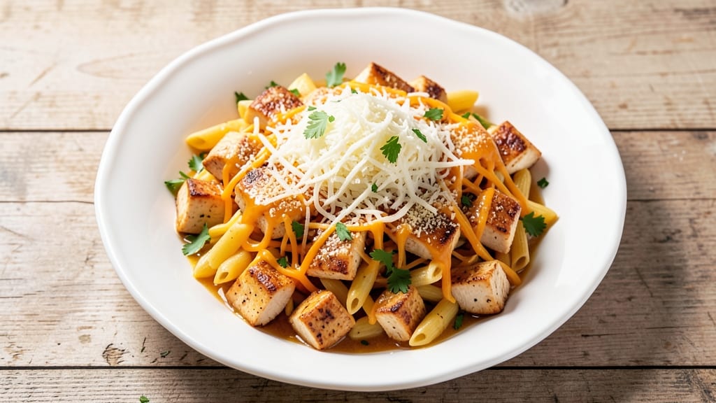 Applebee's 3 Cheese Chicken Penne Copycat Recipe: Triple-Melted Cheese Rivers Over Herbed Penne