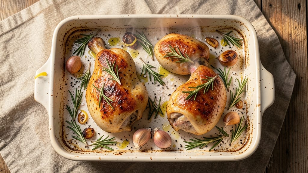 Baked Rosemary Chicken Leg Quarters Recipe: Herbal Crust Meets Juicy, Golden Meat