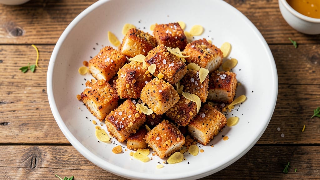 Baked Chicken Cubes Recipe: Crispy Cornflake Crunch With Buttery Bites