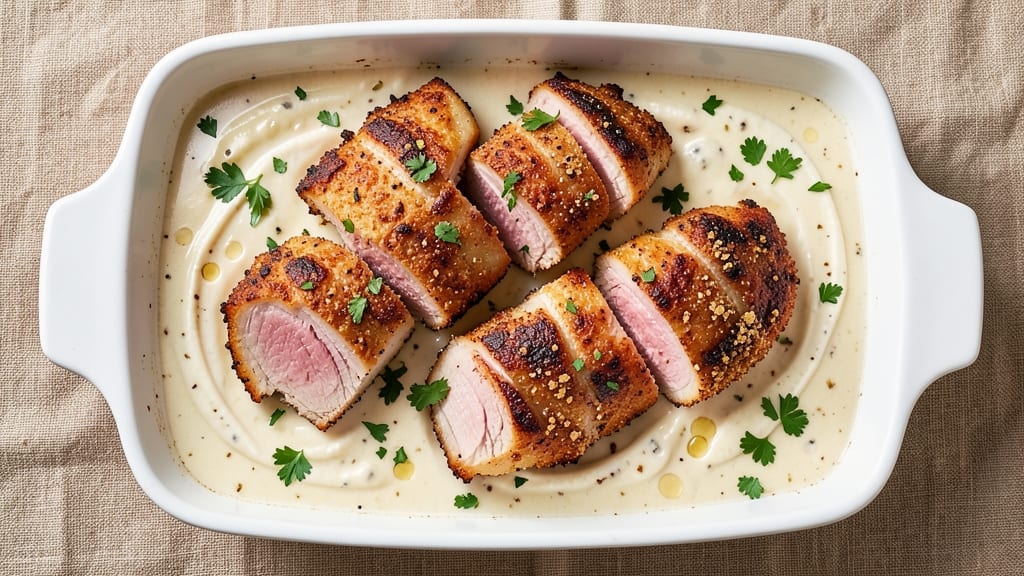 Baked Pork Chops Recipe with Cream of Chicken Soup: Creamy-Sauced Crispy Edges in 35 Minutes