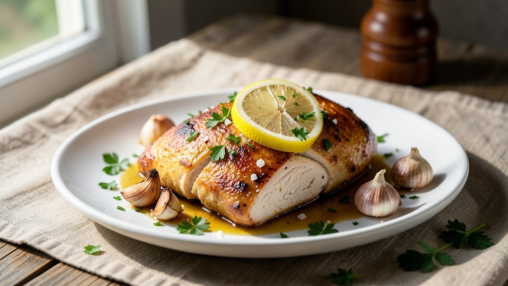 Baked Lemon Garlic Chicken Breast Recipe: Zesty Citrus Crust With Juicy Centers