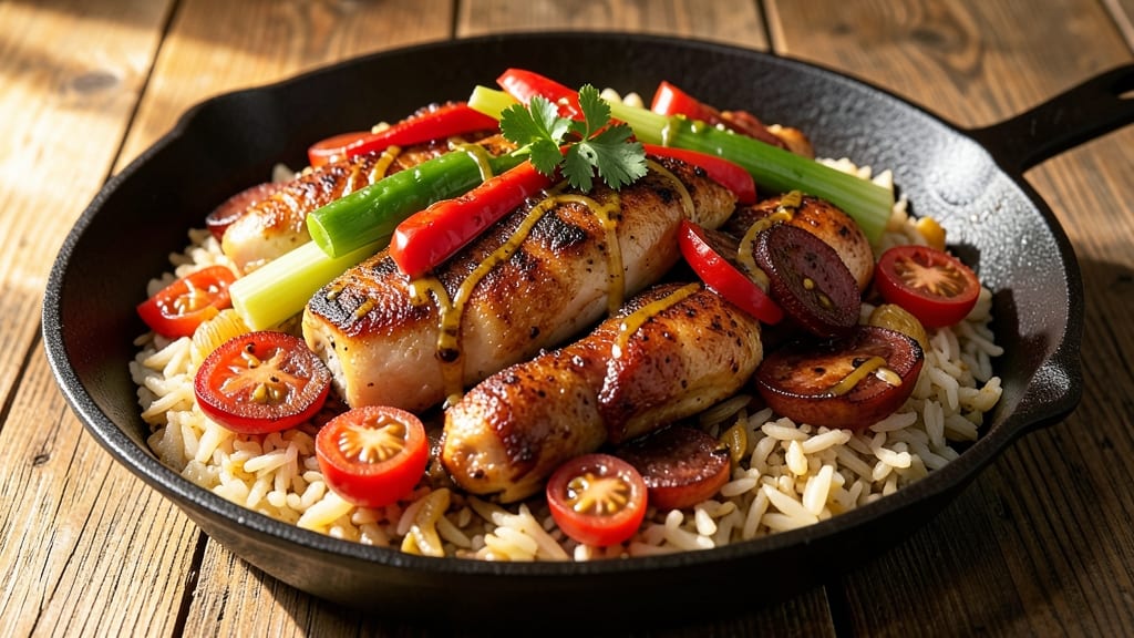 Baked Chicken and Sausage Jambalaya Recipe: Smoky Spice Harmony in One Pot