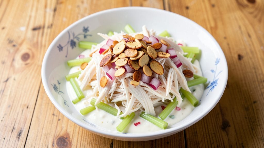 Classic Carol Chicken Salad Copycat Recipe: Herb-Infused Yolk Base with Crunchy Celery Bites
