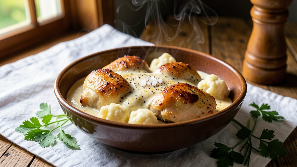 Amish Creamed Chicken Recipe: Homestyle Gravy-Kissed Tender Bites