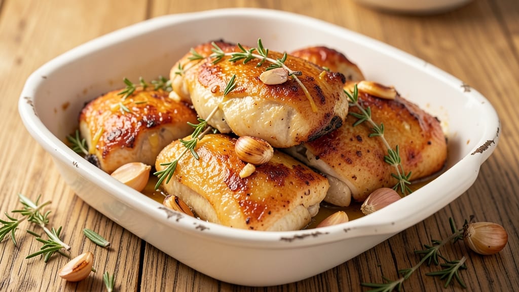 Mom's Butter Baked Chicken Recipe: Celery-Topped Creamy Herb Yolk Magic