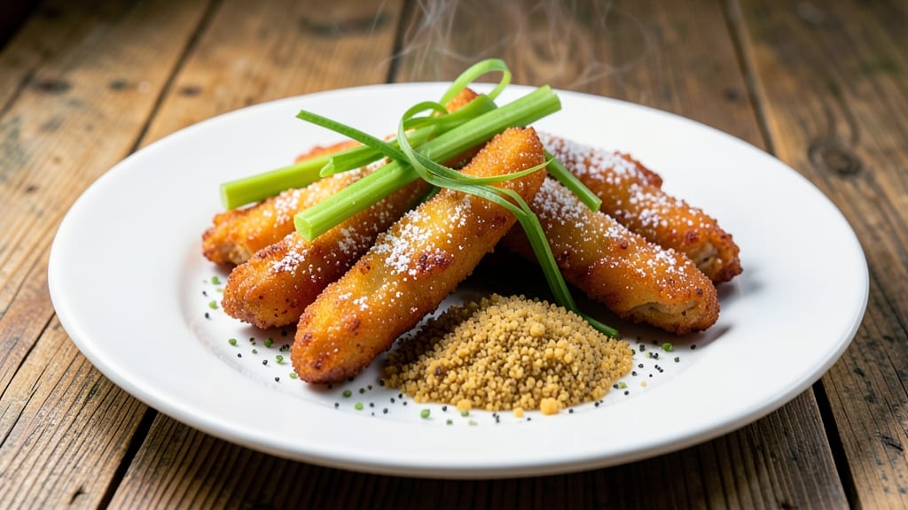 Raising Cane's Chicken Fingers Copycat Recipe: Crispy Celery Crown Over Ultra Creamy Yolk Filling